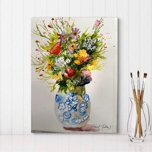 “Bouquet Beauty” Original Watercolor Print in Home Decor